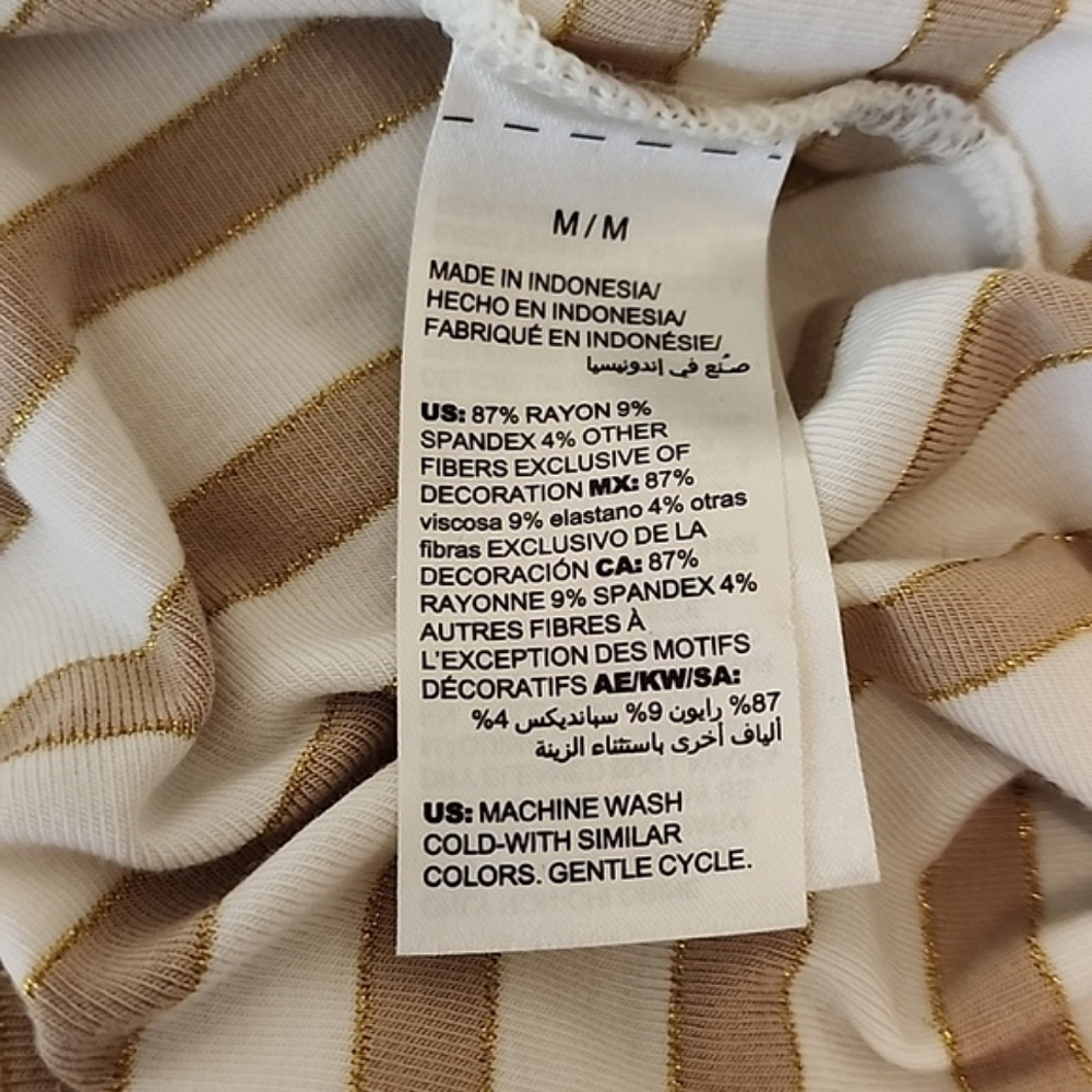 WHBM Stripe Fitted Tank - Picture 7 of 7